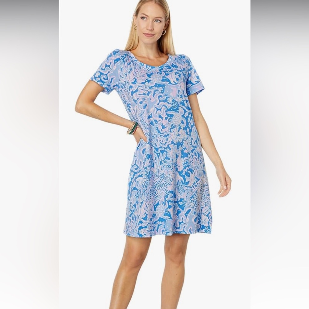 Lilly Pulitzer Cody T-Shirt Dress XL excellent condition; 100% Pima Cotton